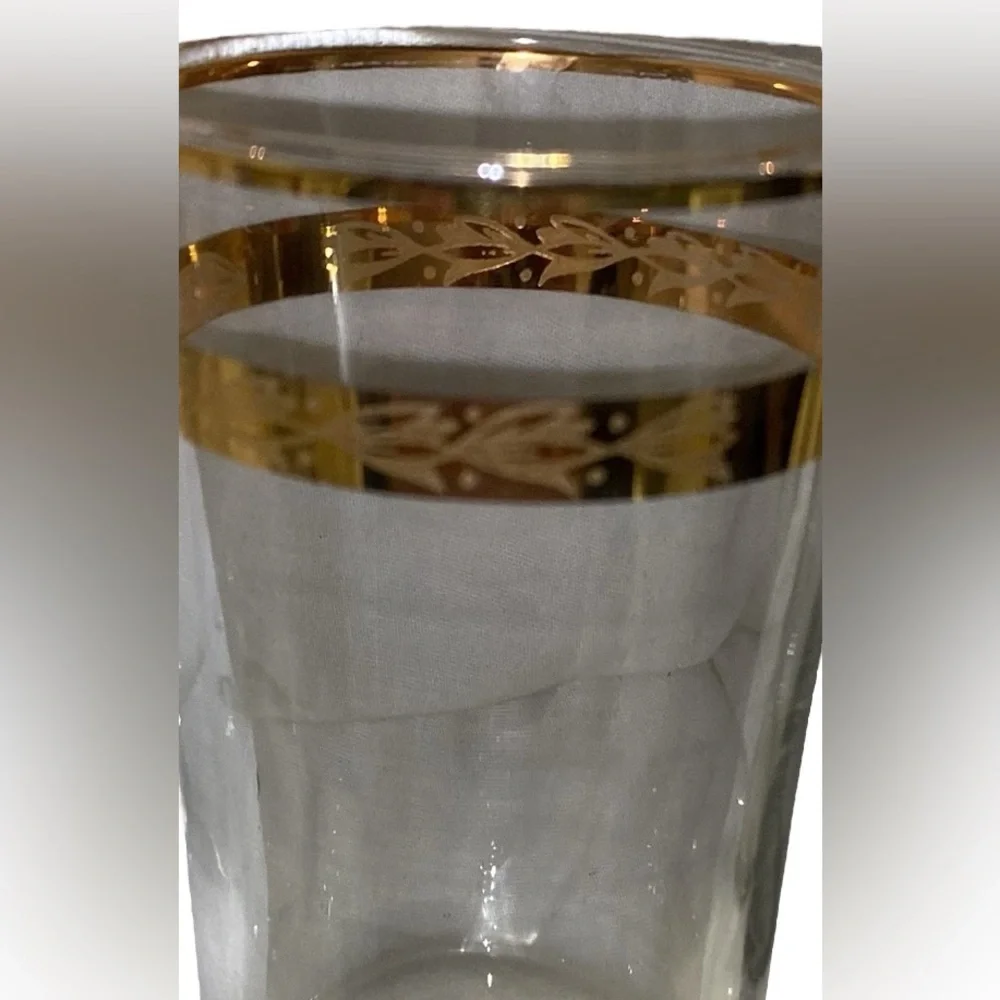 Vintage Libbey 9 oz Flat Tumbler Glass Mid Century Modern Barware